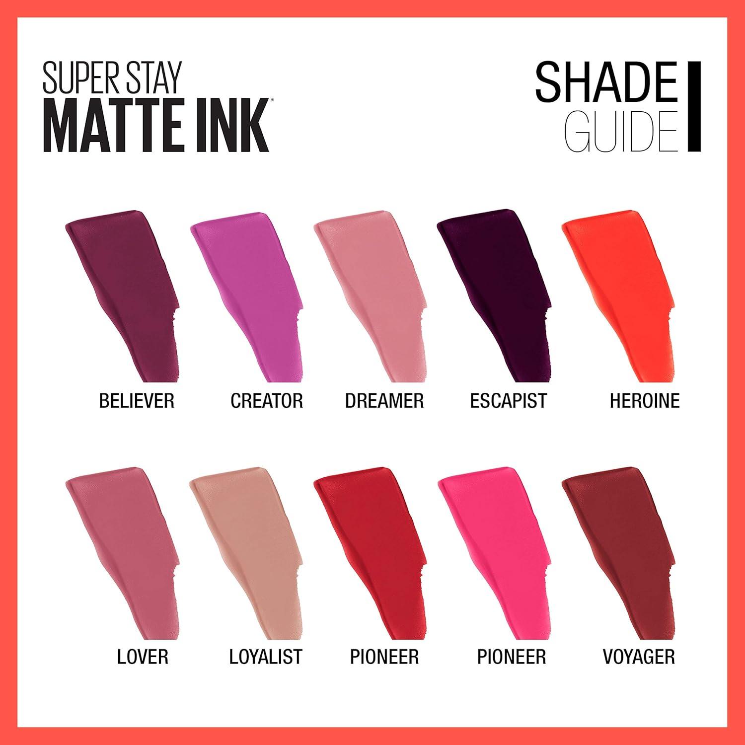 imageMAYBELLINE Super Stay Matte Ink Liquid Lipstick Makeup Long Lasting High Impact Color Up to 16H Wear Insider Midtone Yellow Brown40 BELIEVER
