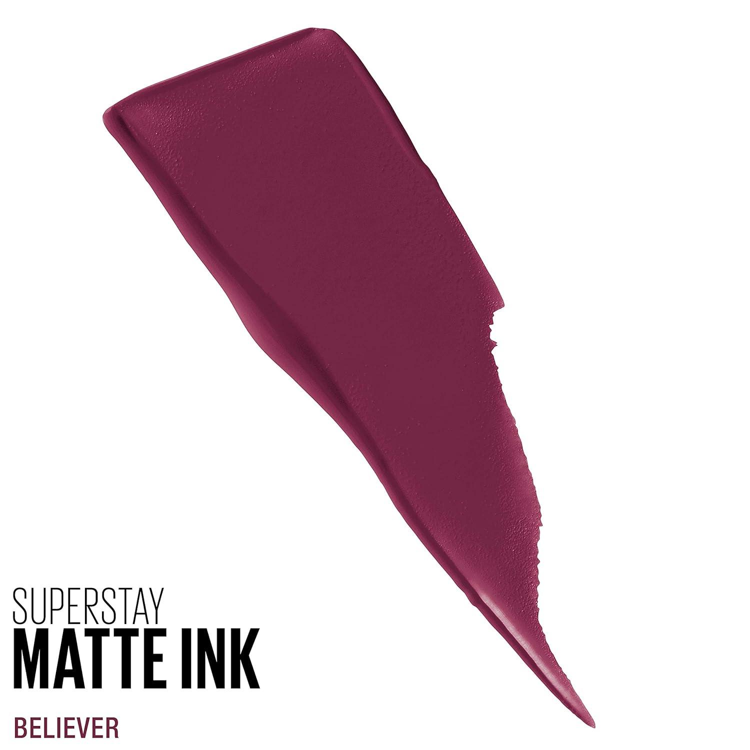 imageMAYBELLINE Super Stay Matte Ink Liquid Lipstick Makeup Long Lasting High Impact Color Up to 16H Wear Insider Midtone Yellow Brown40 BELIEVER