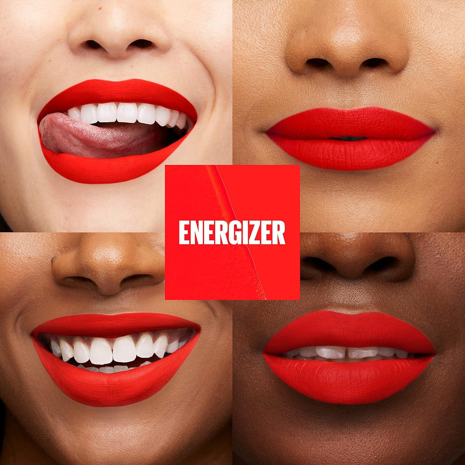 imageMAYBELLINE Super Stay Matte Ink Liquid Lipstick Makeup Long Lasting High Impact Color Up to 16H Wear Insider Midtone Yellow Brown445 ENERGIZER