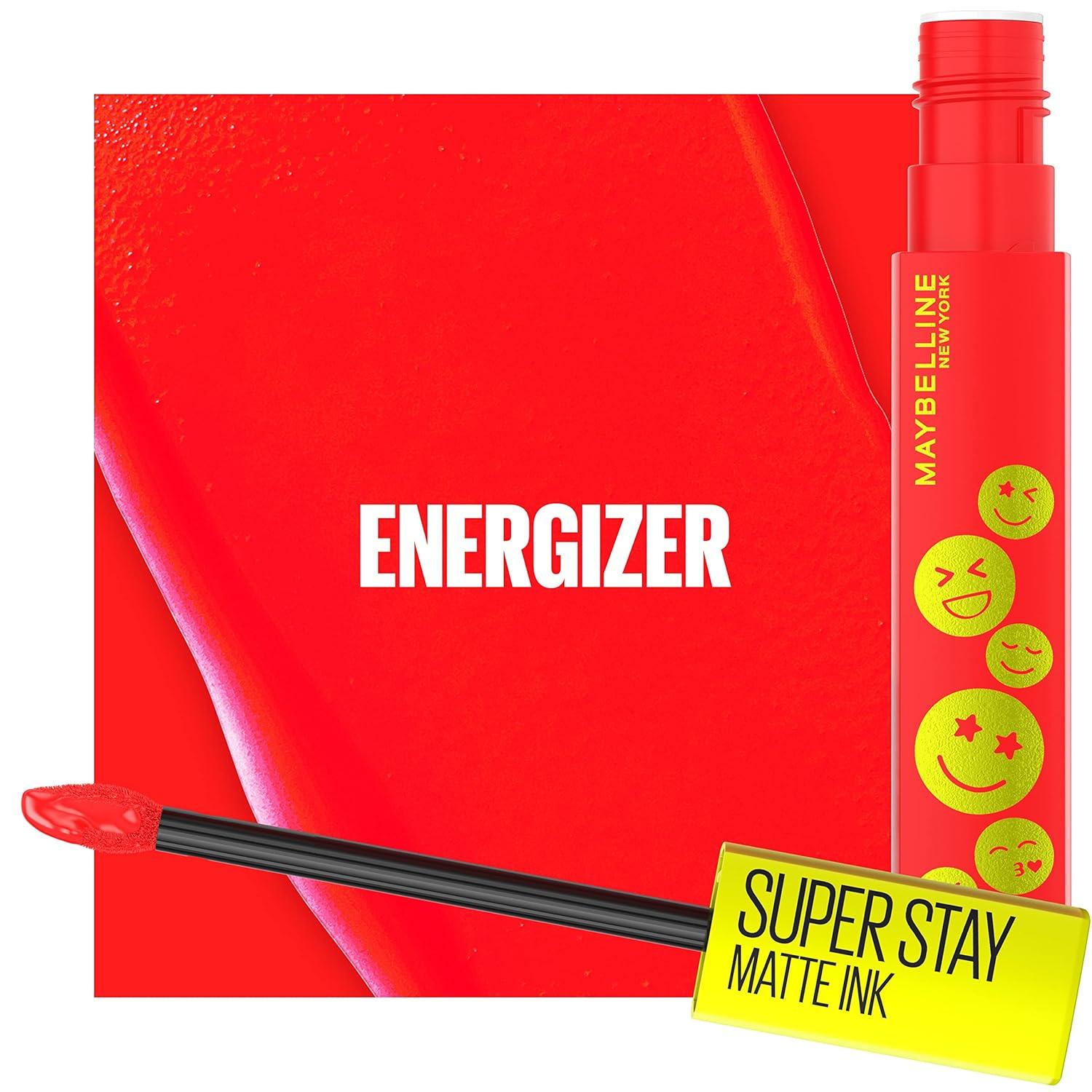 imageMAYBELLINE Super Stay Matte Ink Liquid Lipstick Makeup Long Lasting High Impact Color Up to 16H Wear Insider Midtone Yellow Brown445 ENERGIZER