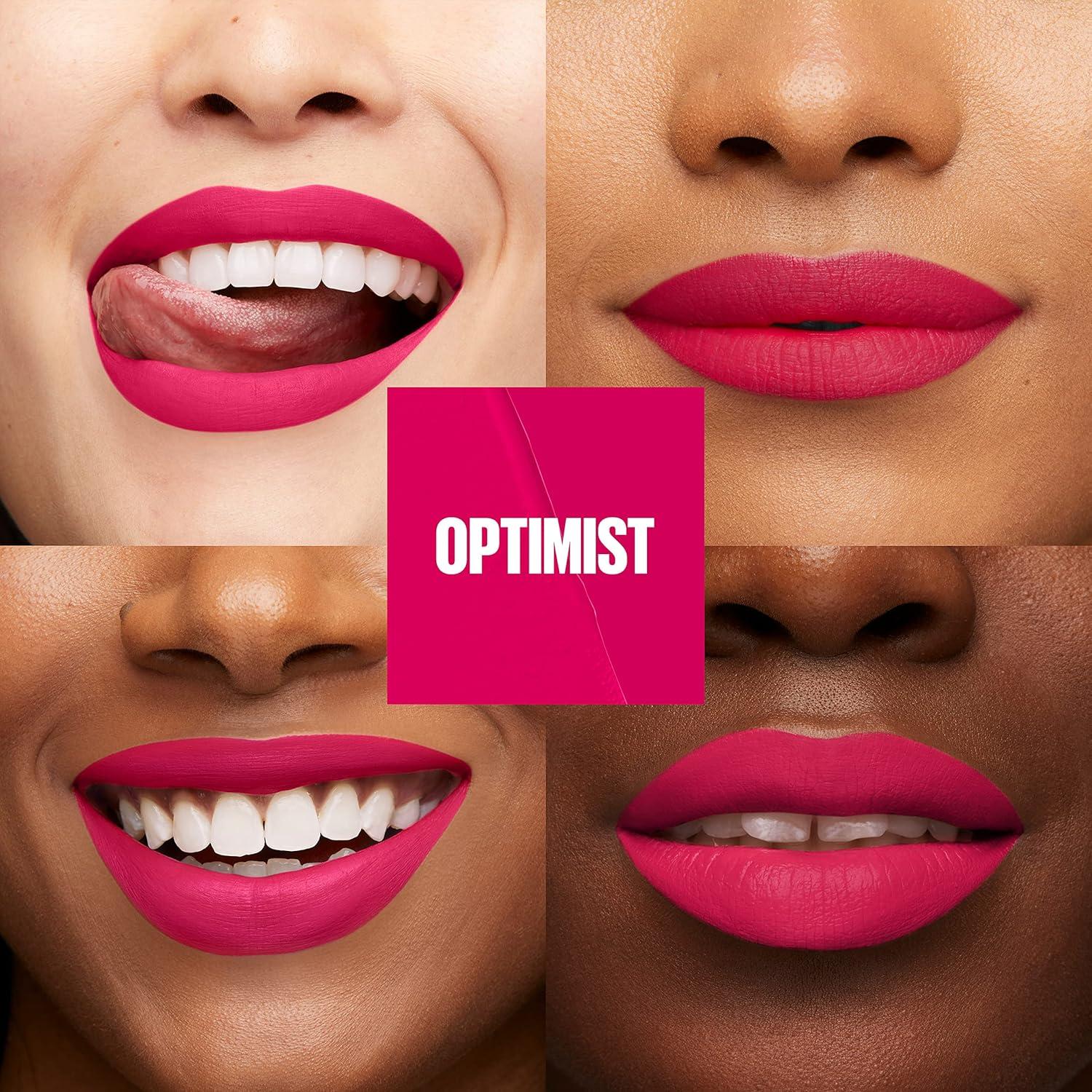 imageMAYBELLINE Super Stay Matte Ink Liquid Lipstick Makeup Long Lasting High Impact Color Up to 16H Wear Insider Midtone Yellow Brown460 OPTIMIST