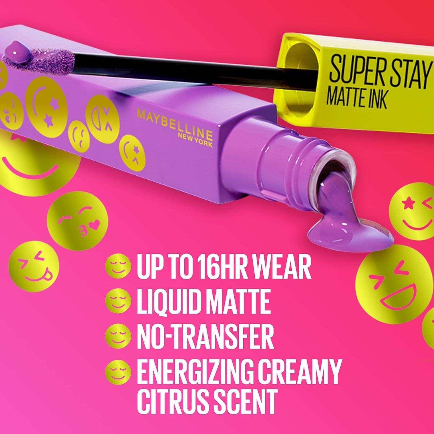 imageMAYBELLINE Super Stay Matte Ink Liquid Lipstick Makeup Long Lasting High Impact Color Up to 16H Wear Insider Midtone Yellow Brown460 OPTIMIST