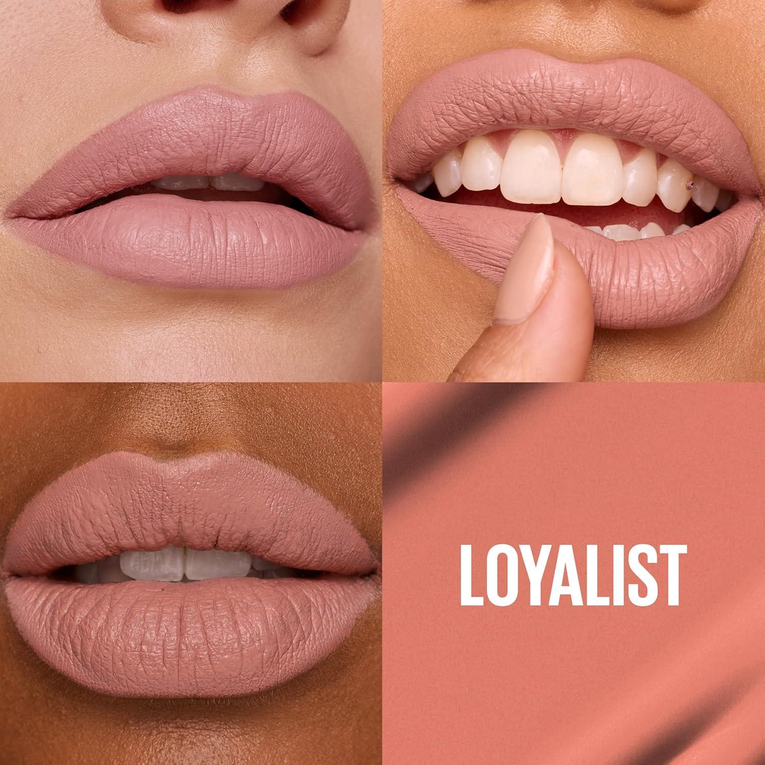 imageMAYBELLINE Super Stay Matte Ink Liquid Lipstick Makeup Long Lasting High Impact Color Up to 16H Wear Insider Midtone Yellow Brown5 LOYALIST