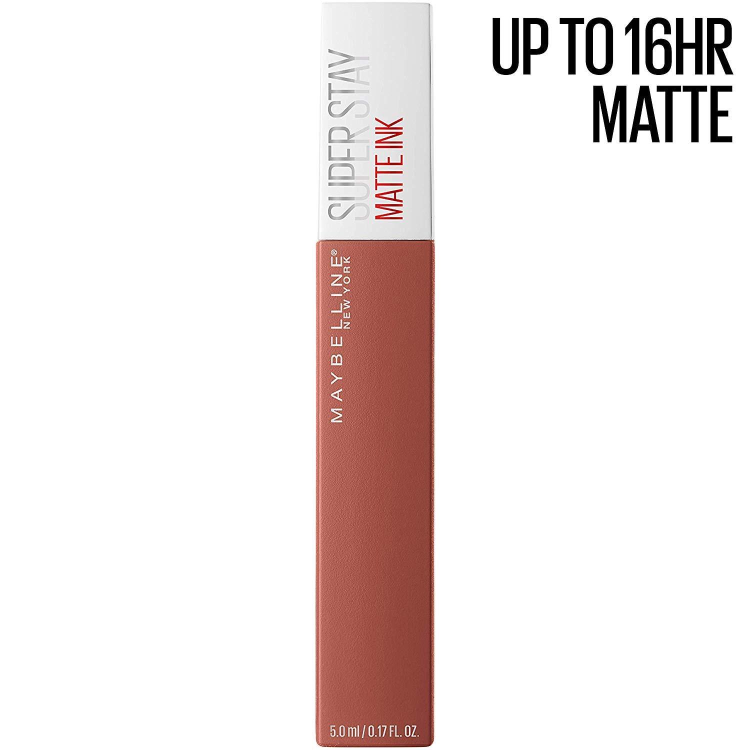 imageMAYBELLINE Super Stay Matte Ink Liquid Lipstick Makeup Long Lasting High Impact Color Up to 16H Wear Insider Midtone Yellow Brown70 AMAZONIAN
