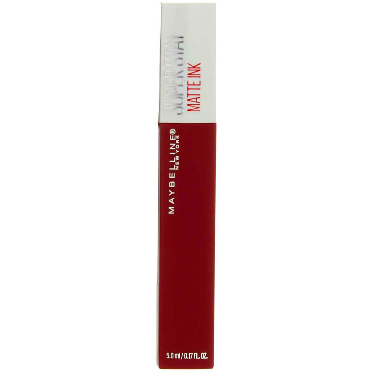 imageMAYBELLINE Super Stay Matte Ink Liquid Lipstick Makeup Long Lasting High Impact Color Up to 16H Wear Insider Midtone Yellow Brown80 RULER