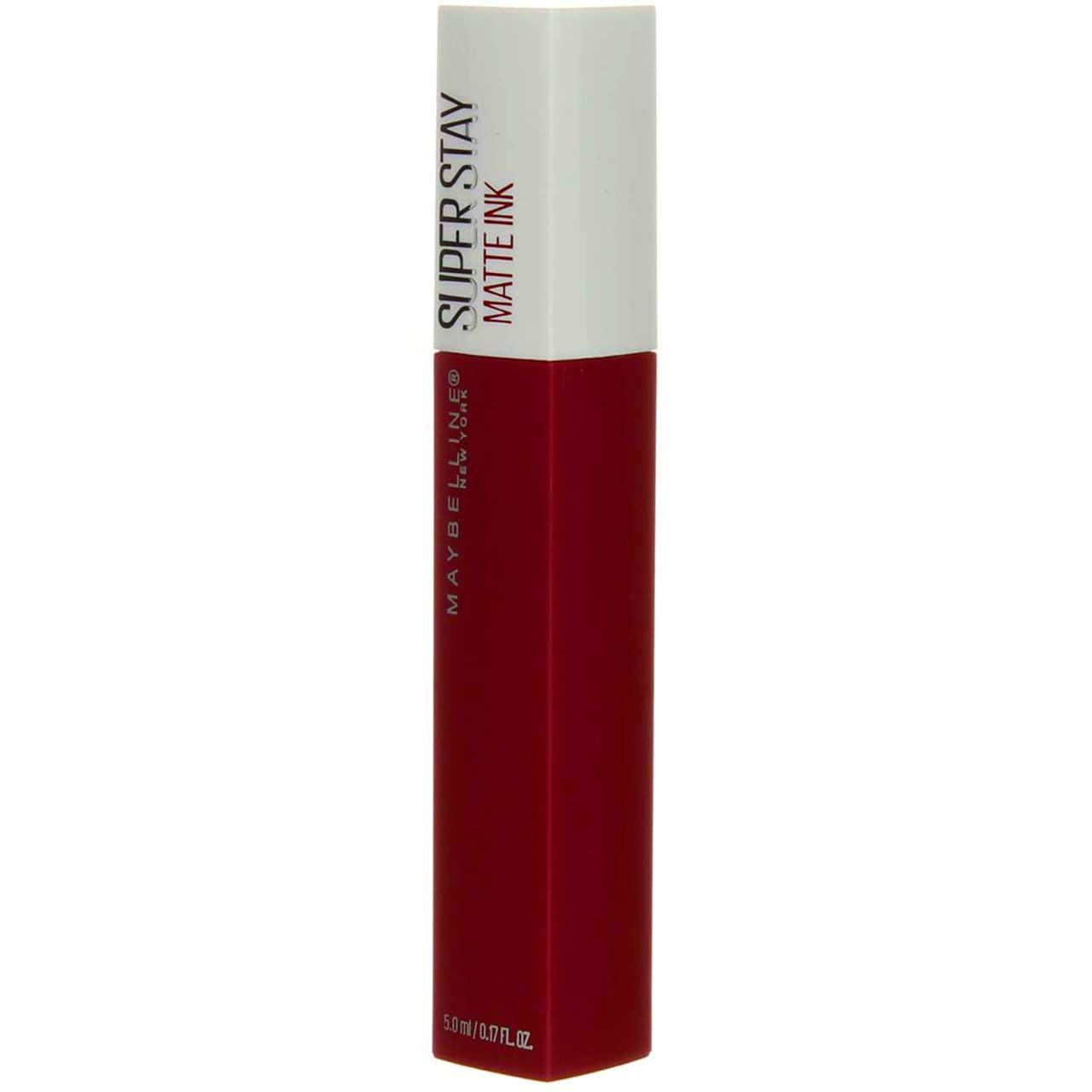 imageMAYBELLINE Super Stay Matte Ink Liquid Lipstick Makeup Long Lasting High Impact Color Up to 16H Wear Insider Midtone Yellow Brown80 RULER