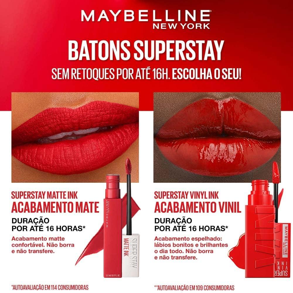 imageMAYBELLINE Super Stay Vinyl Ink Longwear NoBudge Liquid Lipcolor Make Up Highly Pigmented Color and Instant Shine Upbeat 1 Count10 LIPPY