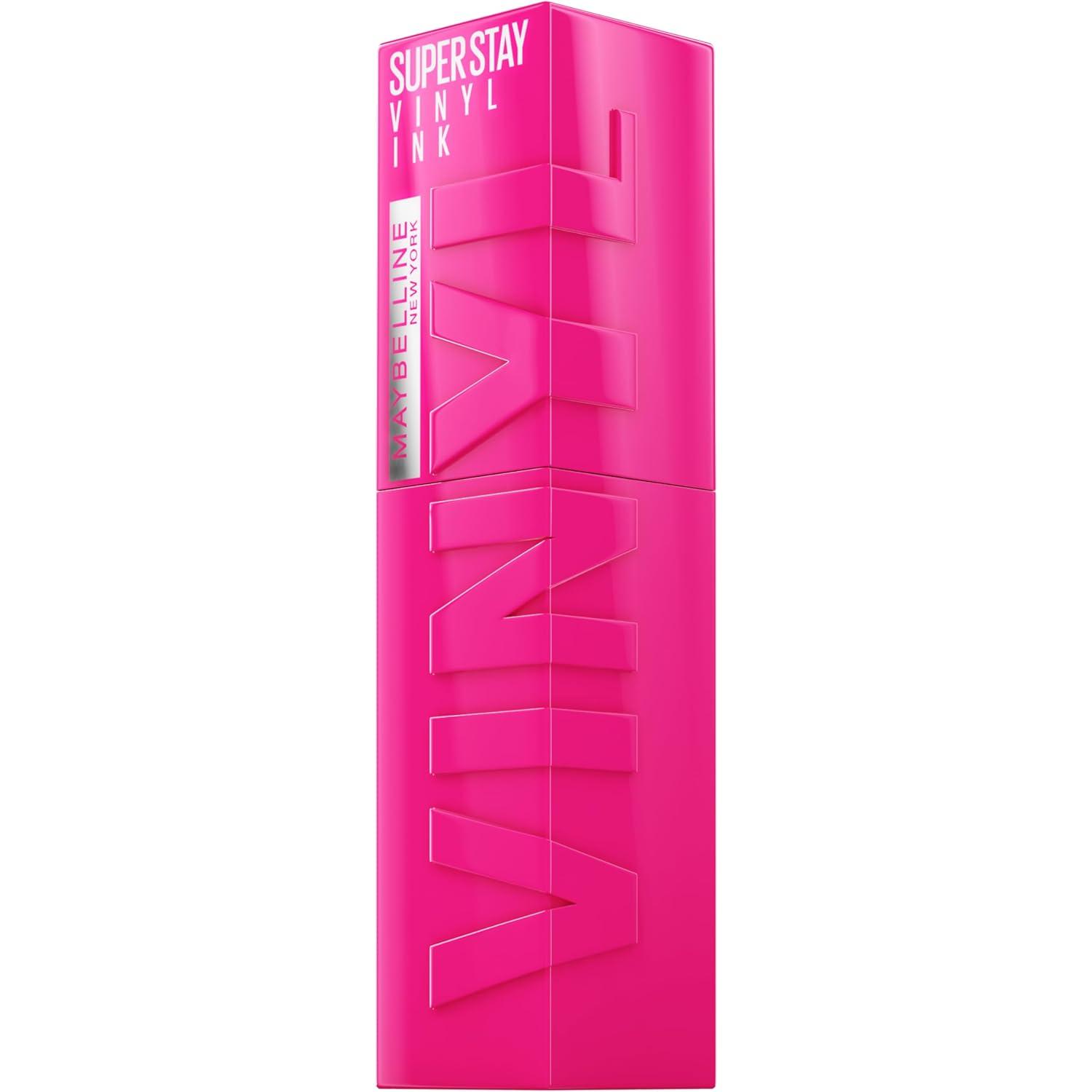 imageMAYBELLINE Super Stay Vinyl Ink Longwear NoBudge Liquid Lipcolor Make Up Highly Pigmented Color and Instant Shine Upbeat 1 Count150 STRIKING