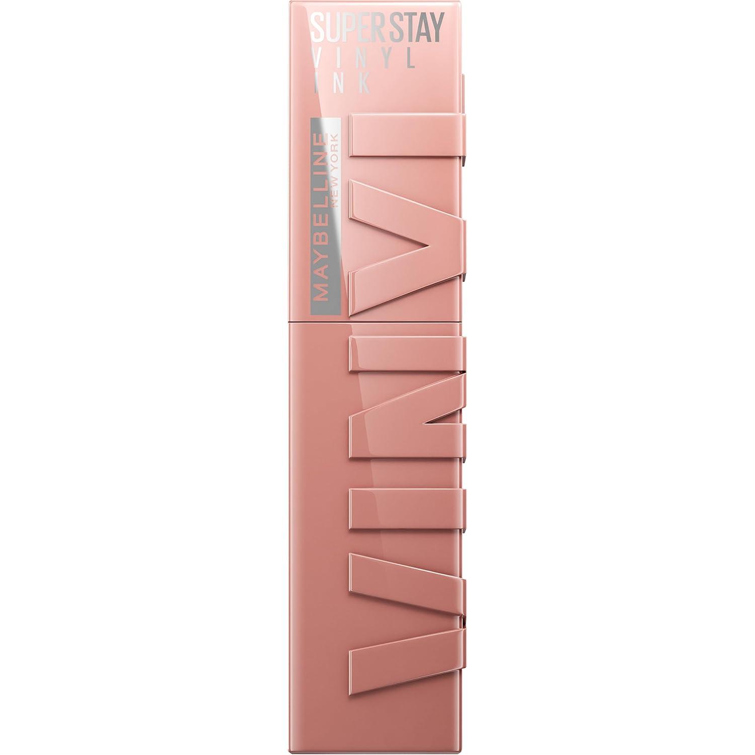 imageMAYBELLINE Super Stay Vinyl Ink Longwear NoBudge Liquid Lipcolor Make Up Highly Pigmented Color and Instant Shine Upbeat 1 Count95 CAPTIVATED