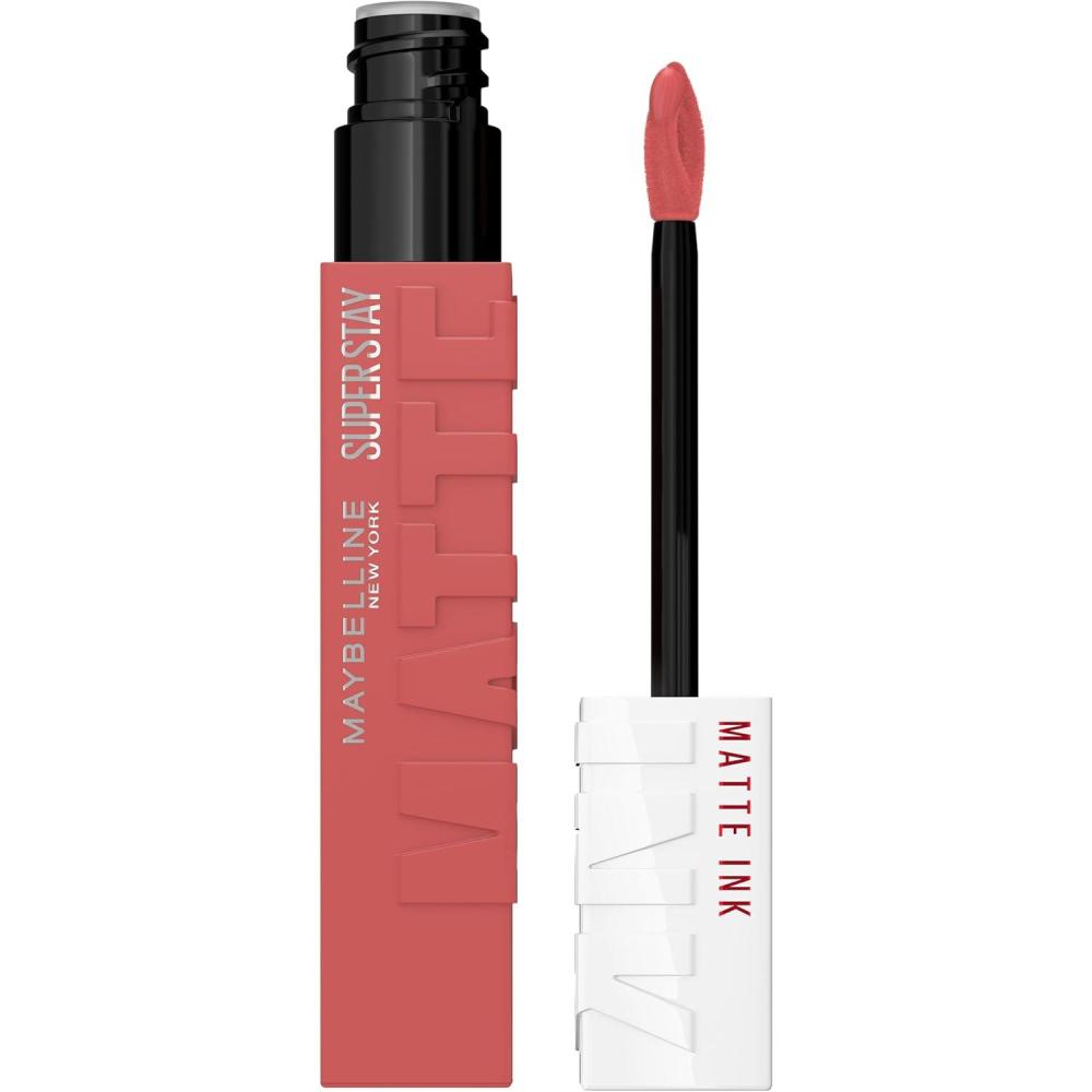 imageMAYBELLINE Super Stay Matte Ink Liquid Lipstick Makeup Long Lasting High Impact Color Up to 16H Wear Insider Midtone Yellow Brown175 RINGLEADER