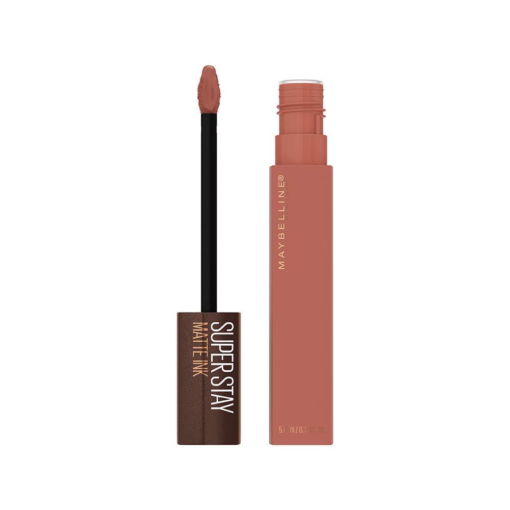 imageMAYBELLINE Super Stay Matte Ink Liquid Lipstick Makeup Long Lasting High Impact Color Up to 16H Wear Insider Midtone Yellow Brown260 HAZELNUT HYPNOTIZER