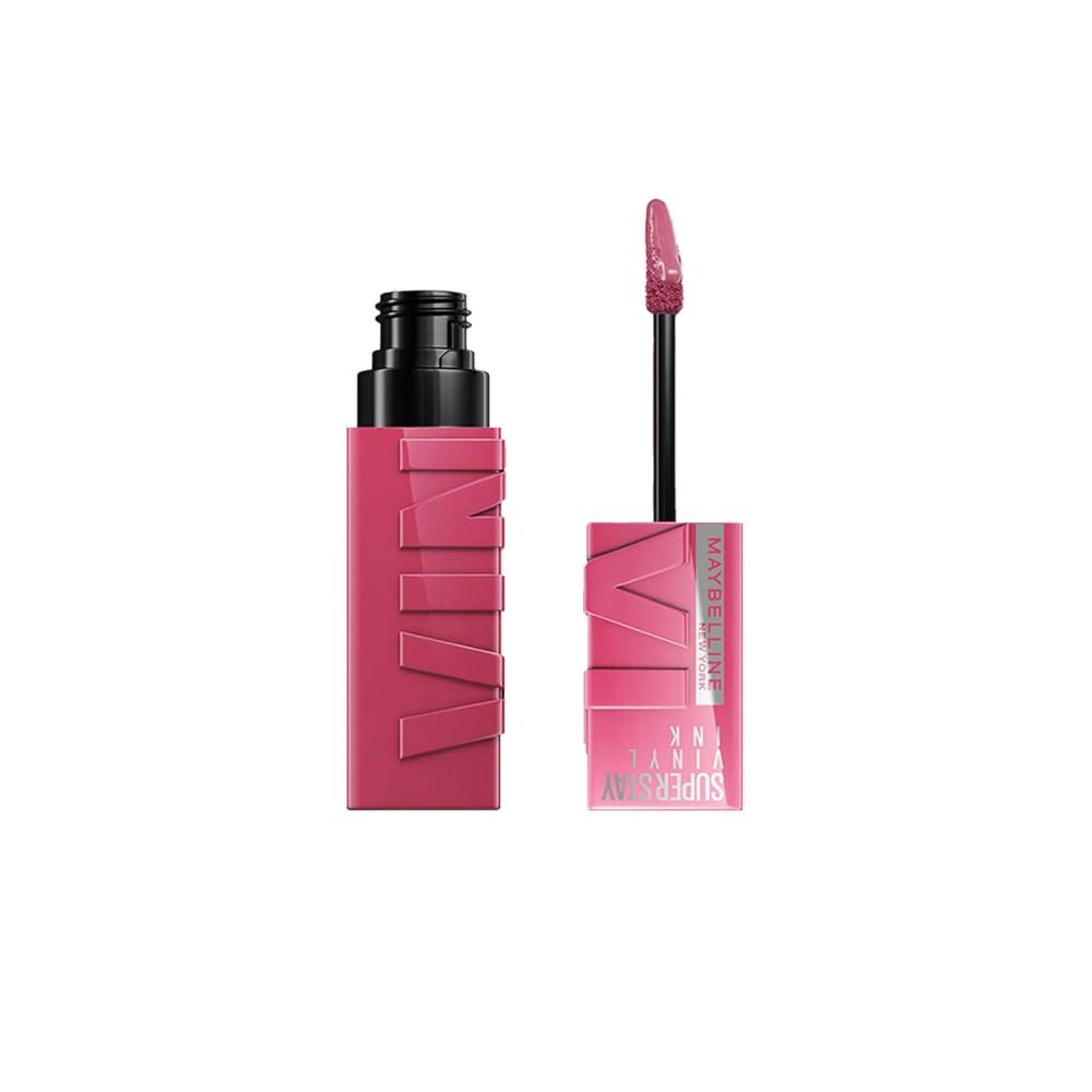 imageMAYBELLINE Super Stay Vinyl Ink Longwear NoBudge Liquid Lipcolor Make Up Highly Pigmented Color and Instant Shine Upbeat 1 Count20 COY