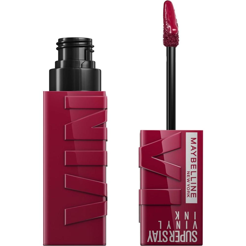 imageMAYBELLINE Super Stay Vinyl Ink Longwear NoBudge Liquid Lipcolor Make Up Highly Pigmented Color and Instant Shine Upbeat 1 Count30 UNRIVALED