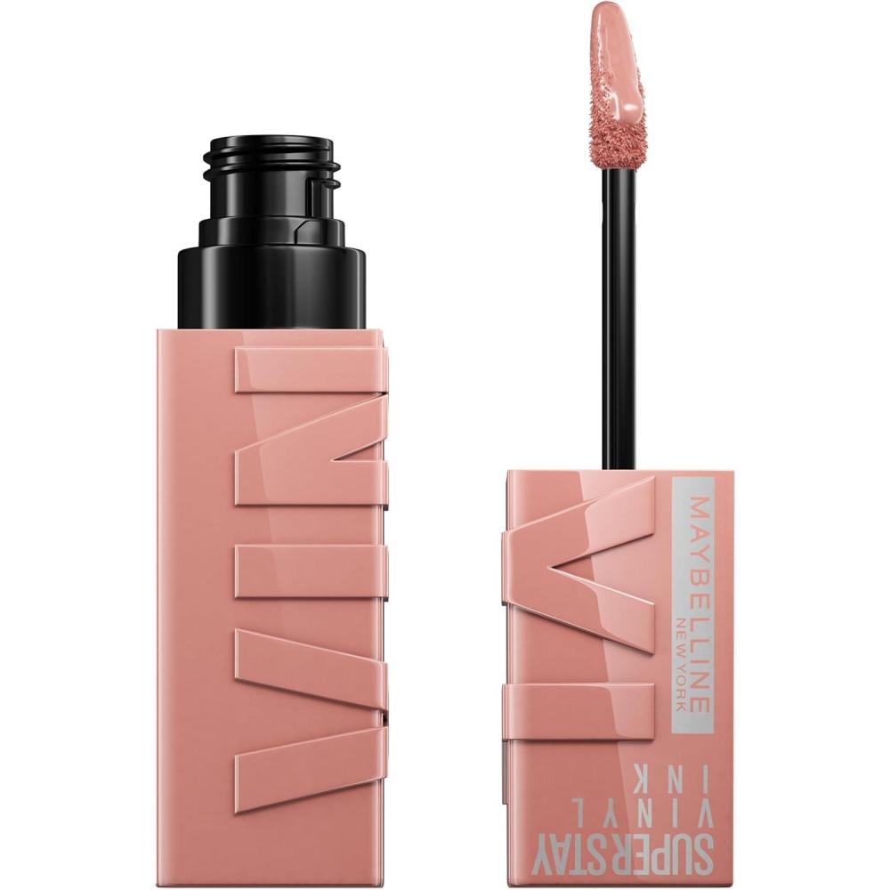 imageMAYBELLINE Super Stay Vinyl Ink Longwear NoBudge Liquid Lipcolor Make Up Highly Pigmented Color and Instant Shine Upbeat 1 Count95 CAPTIVATED