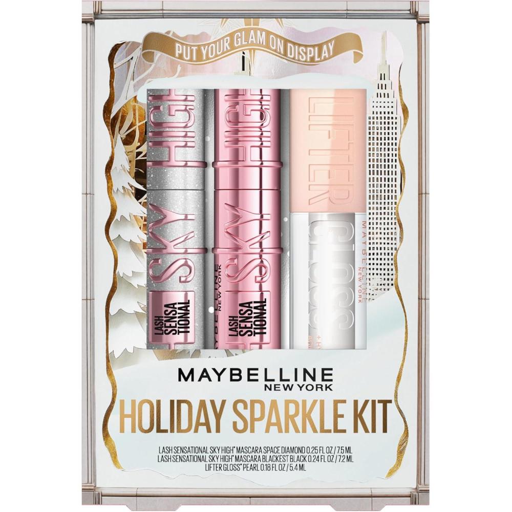imageMaybelline Lash Sensational Holiday Makeup Kit Includes FullSize Sky High Mascara and Lash Sensational Glitter Mascara 1 Makeup Gift SetHoliday Sparkle Kit