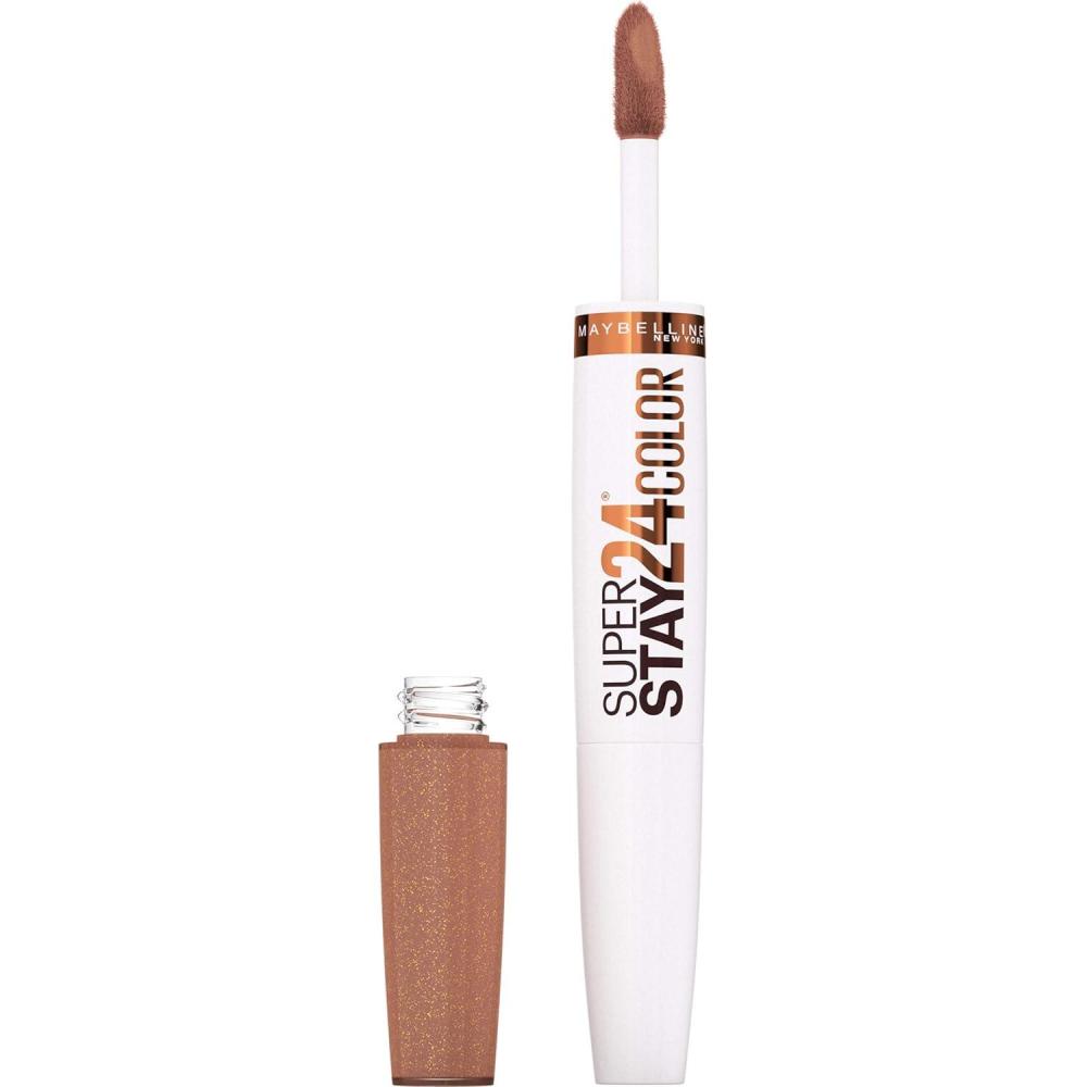 imageMaybelline Super Stay 24 2Step Liquid Lipstick Makeup Long Lasting Highly Pigmented Color with Moisturizing Balm Everlasting Wine Plum Red 1 Count325 CHAI ONCE MORE
