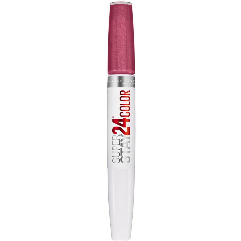imageMaybelline Super Stay 24 2Step Liquid Lipstick Makeup Long Lasting Highly Pigmented Color with Moisturizing Balm Everlasting Wine Plum Red 1 Count90 TIMELESS ROSE
