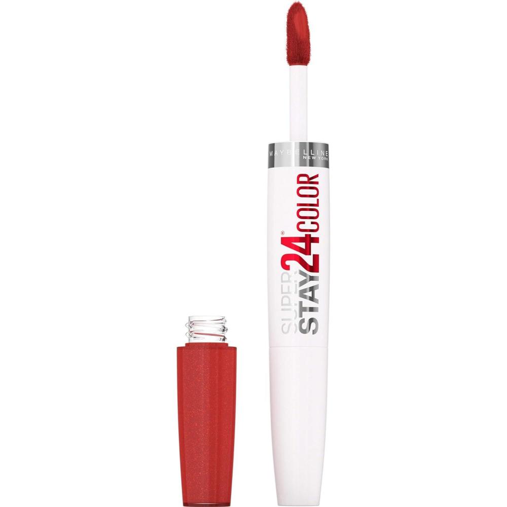 imageMaybelline Super Stay 24 2Step Liquid Lipstick Makeup Long Lasting Highly Pigmented Color with Moisturizing Balm Everlasting Wine Plum Red 1 Count920 BRONZED DREAM