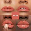 MAYBELLINE Super Stay Vinyl Ink Longwear No-Budge Liquid Lipcolor Make Up, Highly Pigmented Color and Instant Shine, Upbeat, 1 Count(105 GOLDEN)