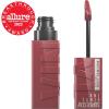 MAYBELLINE Super Stay Vinyl Ink Longwear No-Budge Liquid Lipcolor Make Up, Highly Pigmented Color and Instant Shine, Upbeat, 1 Count(40 WITTY)