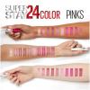 Maybelline Super Stay 24, 2-Step Liquid Lipstick Makeup, Long Lasting Highly Pigmented Color with Moisturizing Balm, Everlasting Wine, Plum Red, 1 Count(010 RELIABLE RASPBERRY)