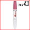 Maybelline Super Stay 24, 2-Step Liquid Lipstick Makeup, Long Lasting Highly Pigmented Color with Moisturizing Balm, Everlasting Wine, Plum Red, 1 Count(100 VERY CRANBERRY)