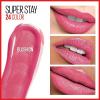 Maybelline Super Stay 24, 2-Step Liquid Lipstick Makeup, Long Lasting Highly Pigmented Color with Moisturizing Balm, Everlasting Wine, Plum Red, 1 Count(105 BLUSH ON)