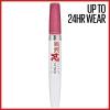 Maybelline Super Stay 24, 2-Step Liquid Lipstick Makeup, Long Lasting Highly Pigmented Color with Moisturizing Balm, Everlasting Wine, Plum Red, 1 Count(105 BLUSH ON)