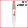 Maybelline Super Stay 24, 2-Step Liquid Lipstick Makeup, Long Lasting Highly Pigmented Color with Moisturizing Balm, Everlasting Wine, Plum Red, 1 Count(136 CONSTANT TOAST)