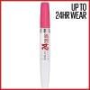 Maybelline Super Stay 24, 2-Step Liquid Lipstick Makeup, Long Lasting Highly Pigmented Color with Moisturizing Balm, Everlasting Wine, Plum Red, 1 Count(215 PINK GOES ON)