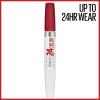 Maybelline Super Stay 24, 2-Step Liquid Lipstick Makeup, Long Lasting Highly Pigmented Color with Moisturizing Balm, Everlasting Wine, Plum Red, 1 Count(25 KEEP UP THE FLAME)