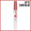 Maybelline Super Stay 24, 2-Step Liquid Lipstick Makeup, Long Lasting Highly Pigmented Color with Moisturizing Balm, Everlasting Wine, Plum Red, 1 Count(300 FROSTED MAUVE)