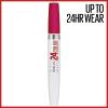 Maybelline Super Stay 24, 2-Step Liquid Lipstick Makeup, Long Lasting Highly Pigmented Color with Moisturizing Balm, Everlasting Wine, Plum Red, 1 Count(305 CRISP MAGENTA)