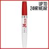 Maybelline Super Stay 24, 2-Step Liquid Lipstick Makeup, Long Lasting Highly Pigmented Color with Moisturizing Balm, Everlasting Wine, Plum Red, 1 Count(35 KEEP IT RED)