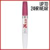 Maybelline Super Stay 24, 2-Step Liquid Lipstick Makeup, Long Lasting Highly Pigmented Color with Moisturizing Balm, Everlasting Wine, Plum Red, 1 Count(45 WEAR ON WILDBERRY)