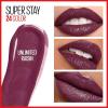 Maybelline Super Stay 24, 2-Step Liquid Lipstick Makeup, Long Lasting Highly Pigmented Color with Moisturizing Balm, Everlasting Wine, Plum Red, 1 Count(50 UNLIMITED RAISIN)