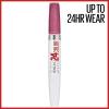 Maybelline Super Stay 24, 2-Step Liquid Lipstick Makeup, Long Lasting Highly Pigmented Color with Moisturizing Balm, Everlasting Wine, Plum Red, 1 Count(80 INFINITE PETAL)