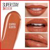 Maybelline Super Stay 24, 2-Step Liquid Lipstick Makeup, Long Lasting Highly Pigmented Color with Moisturizing Balm, Everlasting Wine, Plum Red, 1 Count(910 COPPER GLISTEN)