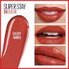 Maybelline Super Stay 24, 2-Step Liquid Lipstick Makeup, Long Lasting Highly Pigmented Color with Moisturizing Balm, Everlasting Wine, Plum Red, 1 Count(915 SULTRY AMBER)