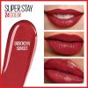 Maybelline Super Stay 24, 2-Step Liquid Lipstick Makeup, Long Lasting Highly Pigmented Color with Moisturizing Balm, Everlasting Wine, Plum Red, 1 Count(925 BROOKLYN SUNSET)