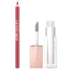 Maybelline Lifter Gloss and Lifter Liner Bundle, Lip Gloss and Lip Liner in Shades Stone and On It, Pack of 2(Pearl & Peaking)