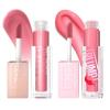 Maybelline Lifter Gloss and Lifter Plump Bundle, Hydrating, Pumping Lip Gloss in Shades Petal and Blush Blaze, Pack of 2
