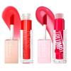 Maybelline Lifter Gloss and Lifter Plump Bundle, Hydrating, Pumping Lip Gloss in Shades Sweetheart and Red Flag, Pack of 2(Sweetheart & Red Flag)