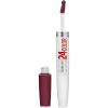 Maybelline Super Stay 24, 2-Step Liquid Lipstick Makeup, Long Lasting Highly Pigmented Color with Moisturizing Balm, Everlasting Wine, Plum Red, 1 Count(0 MERLOT ARMOUR)