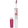Maybelline Super Stay 24, 2-Step Liquid Lipstick Makeup, Long Lasting Highly Pigmented Color with Moisturizing Balm, Everlasting Wine, Plum Red, 1 Count(010 RELIABLE RASPBERRY)