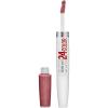 Maybelline Super Stay 24, 2-Step Liquid Lipstick Makeup, Long Lasting Highly Pigmented Color with Moisturizing Balm, Everlasting Wine, Plum Red, 1 Count(115 FOREVER CHESTNUT)