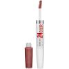 Maybelline Super Stay 24, 2-Step Liquid Lipstick Makeup, Long Lasting Highly Pigmented Color with Moisturizing Balm, Everlasting Wine, Plum Red, 1 Count(145 CONSTANT COCOA)