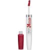 Maybelline Super Stay 24, 2-Step Liquid Lipstick Makeup, Long Lasting Highly Pigmented Color with Moisturizing Balm, Everlasting Wine, Plum Red, 1 Count(15 ALL DAY CHERRY)