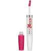 Maybelline Super Stay 24, 2-Step Liquid Lipstick Makeup, Long Lasting Highly Pigmented Color with Moisturizing Balm, Everlasting Wine, Plum Red, 1 Count(220 24/7 FUCHSIA)