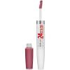 Maybelline Super Stay 24, 2-Step Liquid Lipstick Makeup, Long Lasting Highly Pigmented Color with Moisturizing Balm, Everlasting Wine, Plum Red, 1 Count(245 FIRMLY MAUVE)
